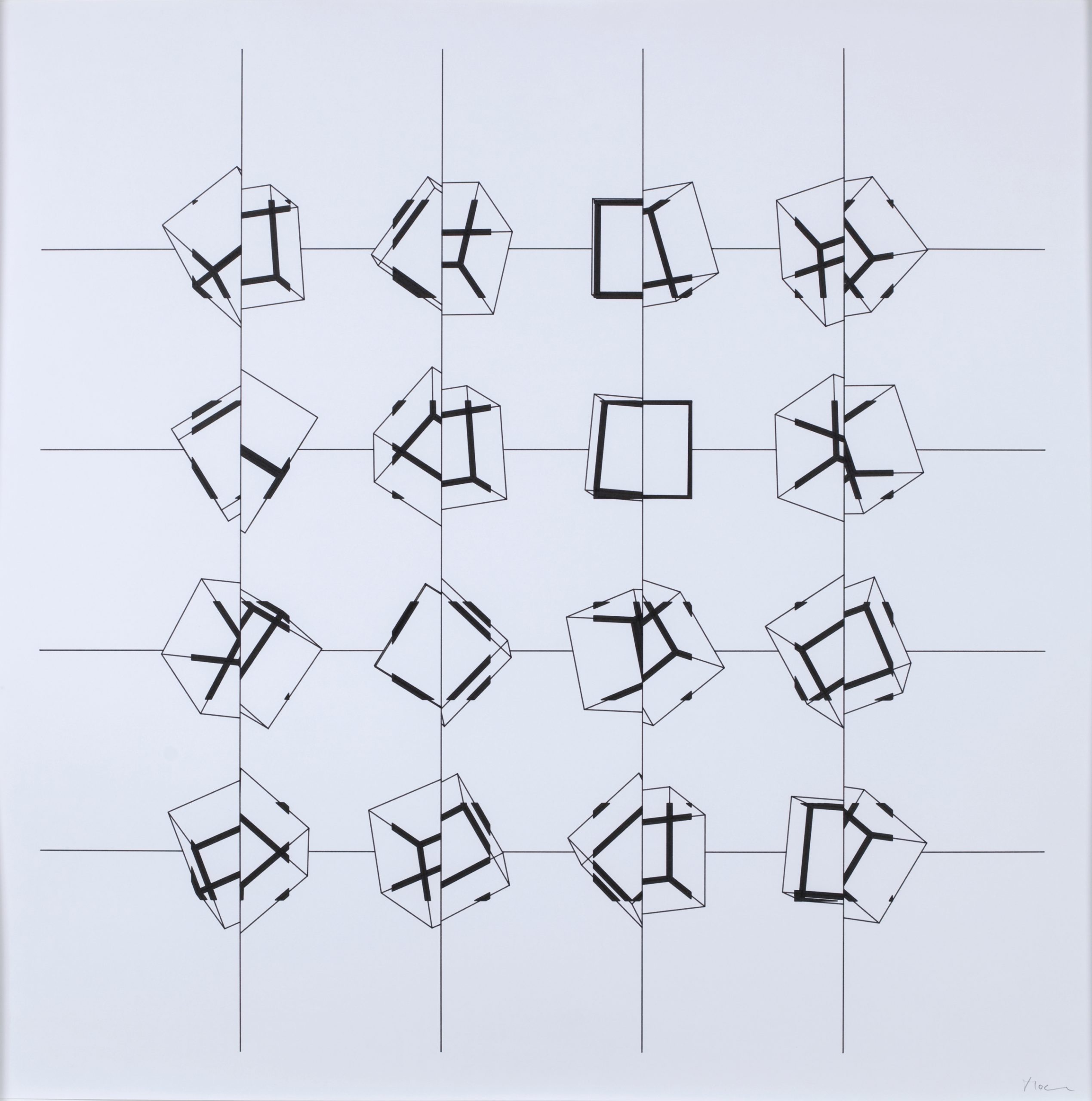 Work by Manfred Mohr