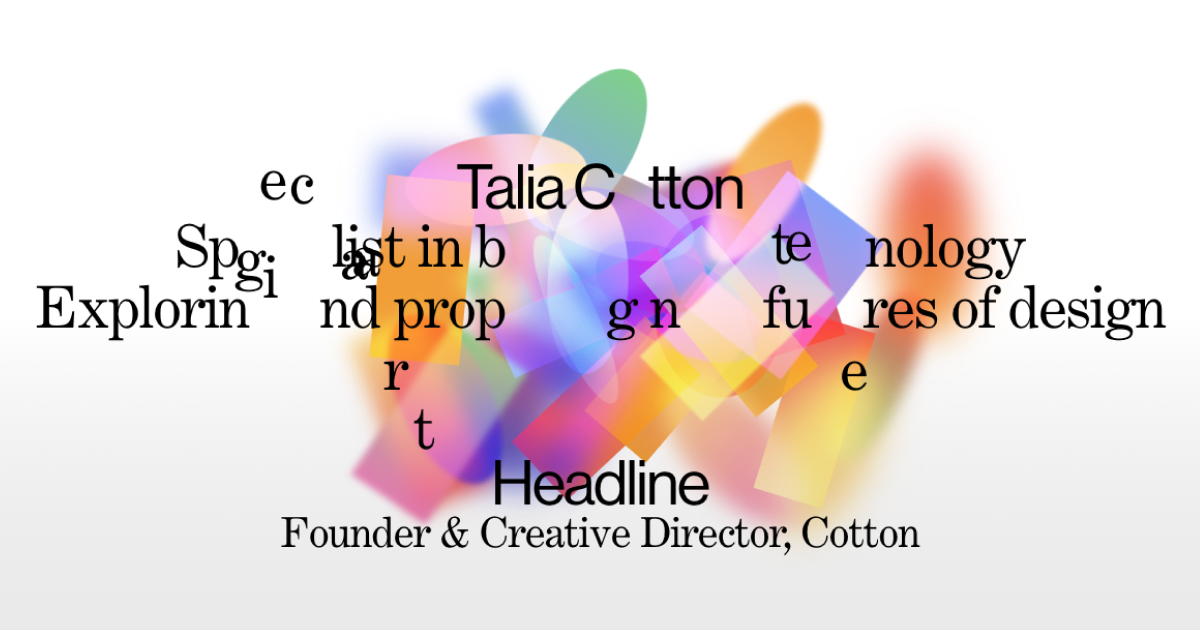 Work by Talia Cotton